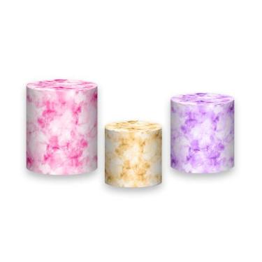 Imagem de Trio De Capa Cilindro - Tie Dye Candy Colors 007 - Via Cores