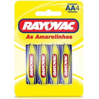 Imagem de Pilha Rayovac As Amarelinhas Pequena AA4