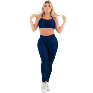 Imagem de Roupa De Academia Top  Costas Nuas+ Legging Conjunto New Zig - HYPE MO