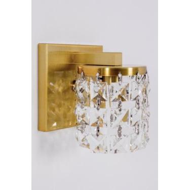 Imagem de Lustre Arandela Cristal Egípicio Dourado Gold Redondo 456 - IluminaMun