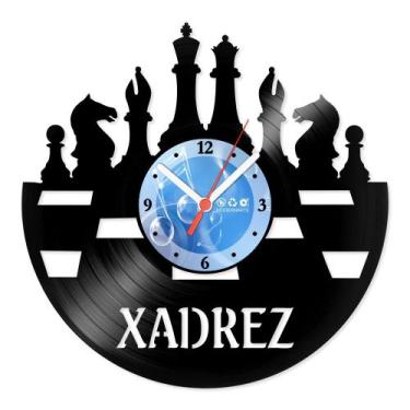 Imagem de Relógio De Parede Disco Vinil Jogos e Games - Xadrez 1 - VJG-087 - Mod