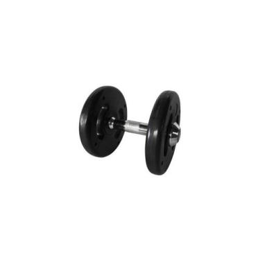 Imagem de Dumbell Injetado com Pegada Cromada 12kg - ANILHAS FITNESS