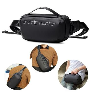 Imagem de Mini Bolsa Ombro Tranversal Moda Impermeavel Tiracolo Slim Masculina F