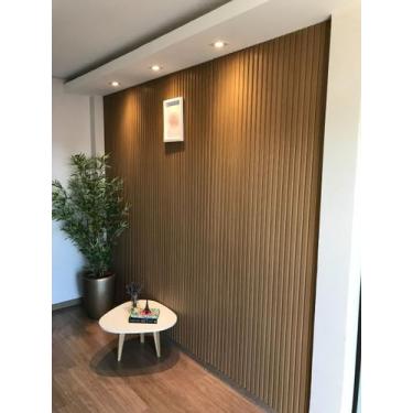 Imagem de PAINEL RIPADO VERSÁTIL 5 unid. 270cm x 110cm - Talatto Painéis, Amêndo