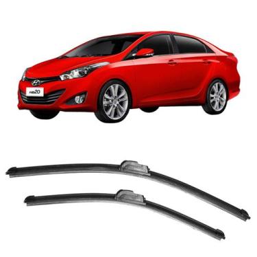 Imagem de Kit Par Palheta Limpador Frontal HB20S 2013 a 2019 TODOS - Tiger Auto