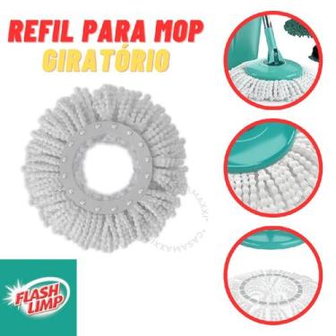 Imagem de Refil  Mop Giratório Flash Limp Branco Alta Limpeza