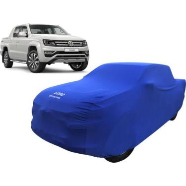 Imagem de Capa Automotiva Para Volkswagen Amarok Tecido Helanca Lycra - Mz, Azul