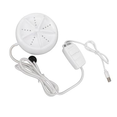 Imagem de Mini Máquina de Lavar Ultrassom, Limpeza de Turbina Portátil USB Controle Remoto de 4 Níveis Branco, Pequeno, Compacto e Prático, Adequado para Viagens, Acampamento ou Dormitório