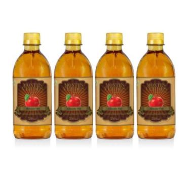 Imagem de Kit 4 Vinagre De Maçã Natural Montes Verdes 530ml