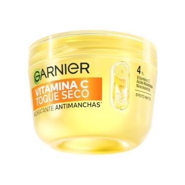 Imagem de Garnier, Gel Creme Hidratante Facial Antimanchas Toque Seco, com Vitamina C, Niacinamida e Ácido Hialurônico, Controla a Oleosidade e Uniformiza a Pele, 85g