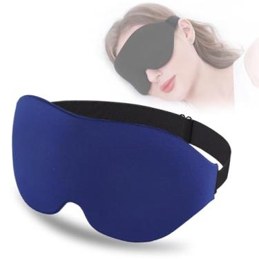 Imagem de Máscara de dormir para homens e mulheres, máscara de olho 3D para dormir, copo contornado respirável, máscara de olhos vendada, máscaras de sono macias com alça ajustável, máscara de dormir de urso do