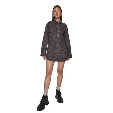 Imagem de Rebecca Minkoff Utilitário feminino Alfie Leoprd, Leopardo cinza, GG