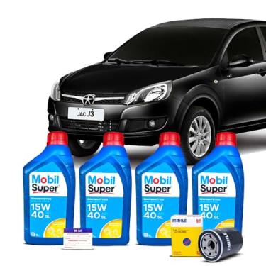 Imagem de Kit Troca de Oleo 15W40 e Filtro Jac J3 1.4 16V 2012 A 2016