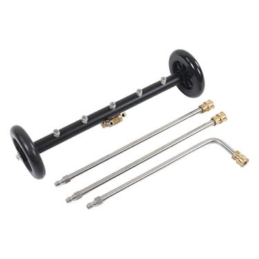 Imagem de Limpador de Material Rodante para Lavadora de Pressão Com 3 Varinhas de Extensão 4000psi 2 Em 1 Vassoura de água para Lavagem Elétrica para Varanda Pátio (ZJchaogx87s90cgb-11)