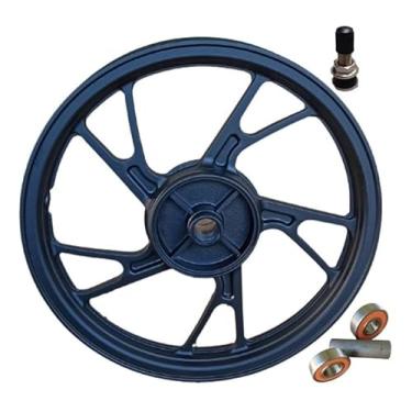 Imagem de Roda De Liga Leve Traseira Sem Câmara Cg Titan Fan 150 160 Pé Galinha Com Rolamento