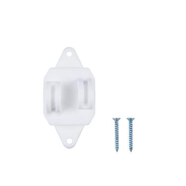 Imagem de JBTOZIUY 50 pacotes de isoladores de garra de poste de madeira para cerca elétrica, isolador de prego para fio de cerca de alta resistência e resistente, branco