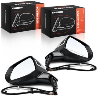 Imagem de A-Premium Espelho retrovisor elétrico lateral do motorista e do passageiro compatível com Audi Q5, SQ5, 2018-2023 - Espelho retrovisor externo branco dobrável aquecido com luz de seta e detecção de