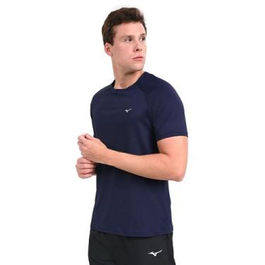 Imagem de Camiseta de Corrida Masculina Mizuno Pro Uv, Azul, P