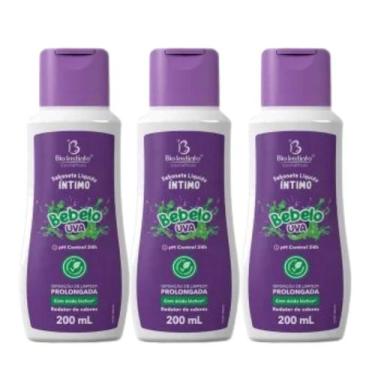 Imagem de Kit 3 Sabonete Íntimo Uva Bebelo 200Ml - Bio Instinto