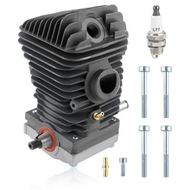 Imagem de Carbhub Conjunto de cilindro de 42,5 mm para motosserra STIHL 023 025 MS230 MS250 com conector de substituição do cárter da vela de ignição