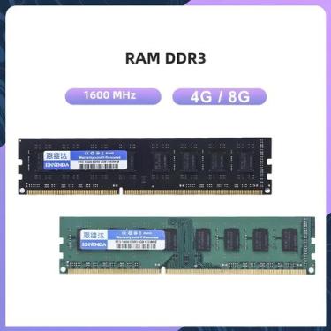 Imagem de Memória RAM DDR3/DDR3L 4GB/8GB 1600MHz - Para Desktop, 8GB 1600MHz DDR