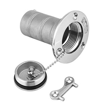 Imagem de Marinha Aço Inoxidável Combustível a Gás Tanque de Petróleo Porta de Enchimento Chave de Alto Desempenho para Barcos Iates Prata