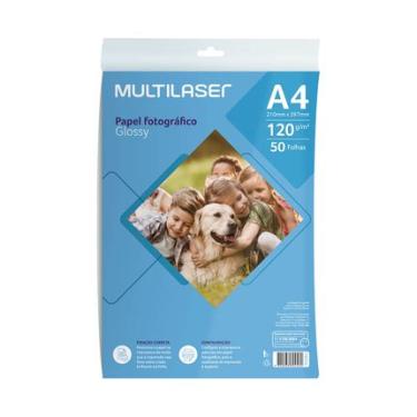 Imagem de Papel Fotográfico Glossy A4 120g 50 Folhas - PE035 PE035