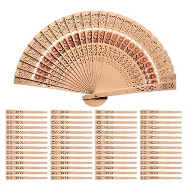 Imagem de Lembrancinha de Casamento Noivado ou Bodas Leque Japonês Rústico em Ma