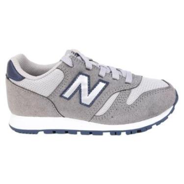 Imagem de Tênis New Balance 373 Lace Infantil Cinza e Marinho-Unissex