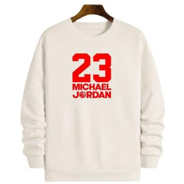 Imagem de Blusa Moletom Gola Basquete 23 Michael MJ Buullss Basketball