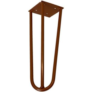 Imagem de Pé de Ferro Aço Hairpin Legs 25 cm Bronze A01 Sofá Móveis Mesa - Inovi