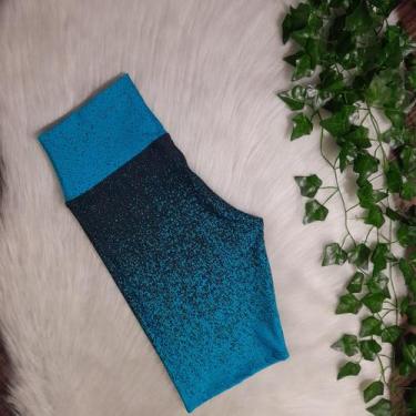 Imagem de Bermuda Feminino Degrade Ciclista Cintura Alta Moda Academia - bella f