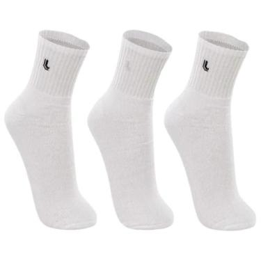 Imagem de Kit 3 Pares de Meias Lupo Sport Masculina Unissex Algodão Lisa Premium