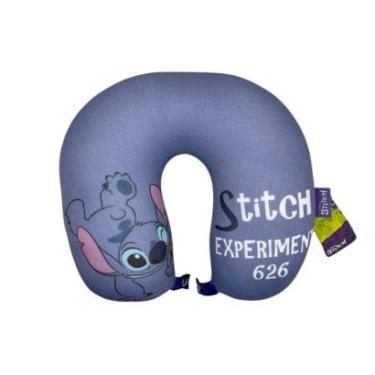Imagem de Almofada de pescoço Viagem  com botão Stitch-Unissex
