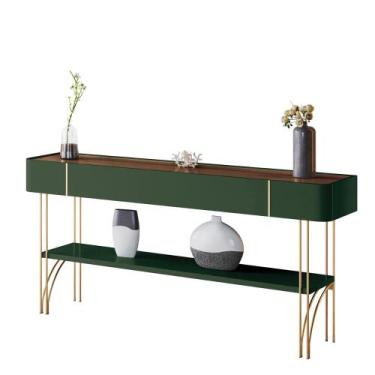 Imagem de Aparador Buffet Vivant com Pés em Aço - HB Móveis, Verde Pistache/Cast