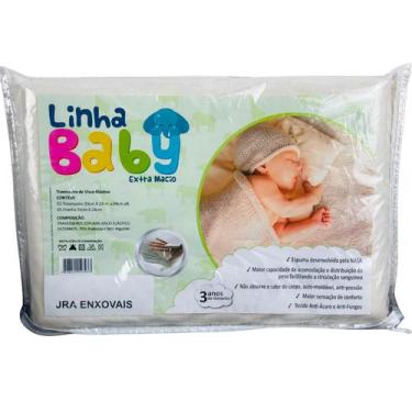 Imagem de Travesseiro Baby Antialérgico Para Bebê  JRA Extra Macio 33cm x 22cm x