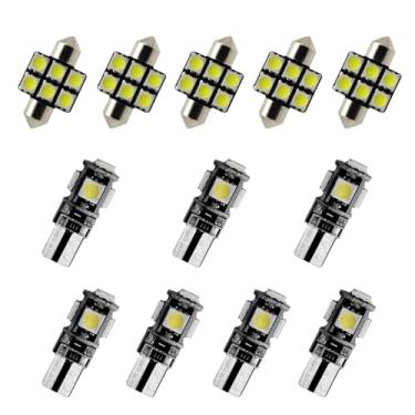 Imagem de 8X-SPEED Kit de lâmpadas interiores LED 5050 12 peças adequado para Lexus LX MK3 2008-2021, porta-luvas de leitura de cúpula, porta-malas, espelho de vaidade, luzes de viseira de sol