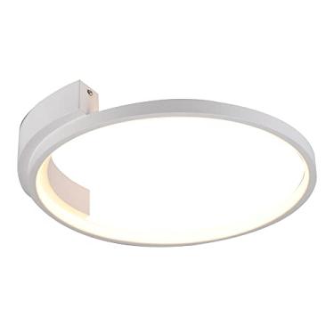 Imagem de Plafon de sobrepor bambolê branco (d)40cm (a)6cm 1x24w 3000k 1343lm