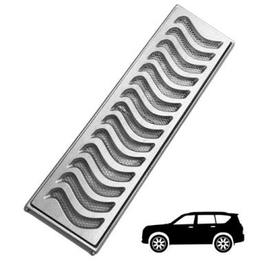 Imagem de Grelha Ralo Linear Passar Veículo Garagem 15x50 Alumínio Z com Tela e 