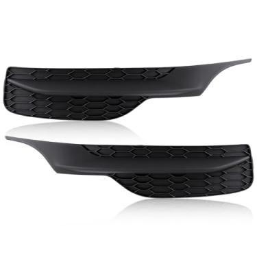 Imagem de Topkidame 2 peças de capa de farol de neblina do lado do passageiro e do motorista compatível com Honda Accord 2016-2017, moldura de farol de neblina