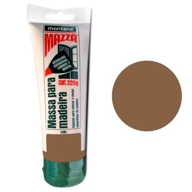 Imagem de Massa Madeira Calafetar Correção Mazza Montana 220g Sucupira