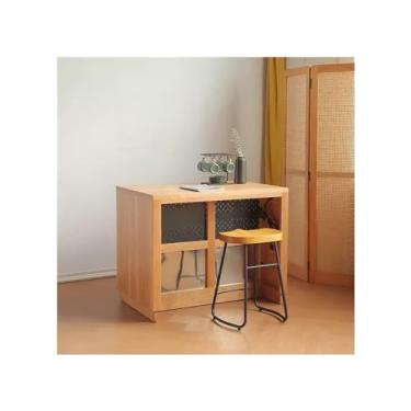 Imagem de Carrinho de Armazenamento Armário de aparador de mesa de armazenamento de balcão de ilha doméstica Carrinho de Armazenamento