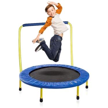 Imagem de Cama Elastica Infantil Capacidade até 70 kg e Tamanho , KEWLTAX, Azul e Amarelo