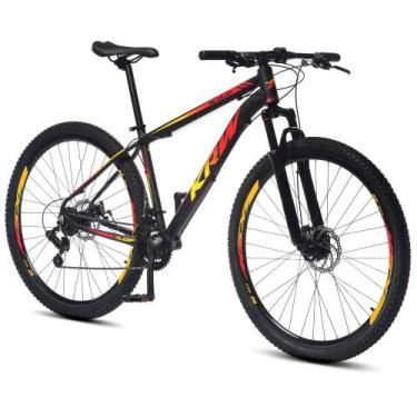 Imagem de Bicicleta Alumínio Aro 29 KRW Shimano TZ 24 Vel Ltx KRW20, Preto, Amar