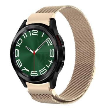 Imagem de Pulseira Com Fecho Imã Em Aço Inoxidável Para Watch6 47Mm - Tech King