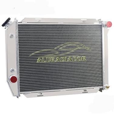 Imagem de AluRadiador Radiador de alumínio para 1967 1968 67 68 Ford Galaxie 500 Thunderbird LTD Country Sedan 6.4L 7.0L 5.0L V8 Base de gás XL 4 fileiras Core Radiadores de fluxo cruzado