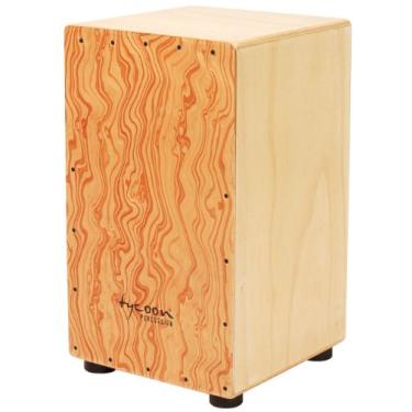 Imagem de Tycoon Percussion 29 Series Siam Oak Cajon com painel frontal de compensado pintado à mão