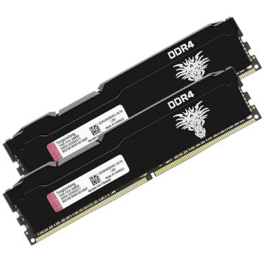 Imagem de Kit DDR4 3600MHz 32GB (16GBx2) Desktop RAM PC4-28800 UDIMM Non-ECC Unbuffered 1.35V 288-Pin CL18 PC Computador Módulo de Atualização de Memória Suporte de Memória XMP 2.0 Auto Overclocking