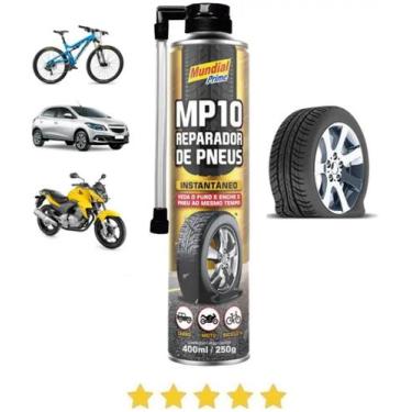 Imagem de Esprei Reparador Furo Inflador Enche infla ar Pneu Pressão Furado Soco