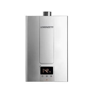 Imagem de Aquecedor De Água A Gás Lorenzetti 15 Litros LZ1600DE-I Inox - GÁS GLP